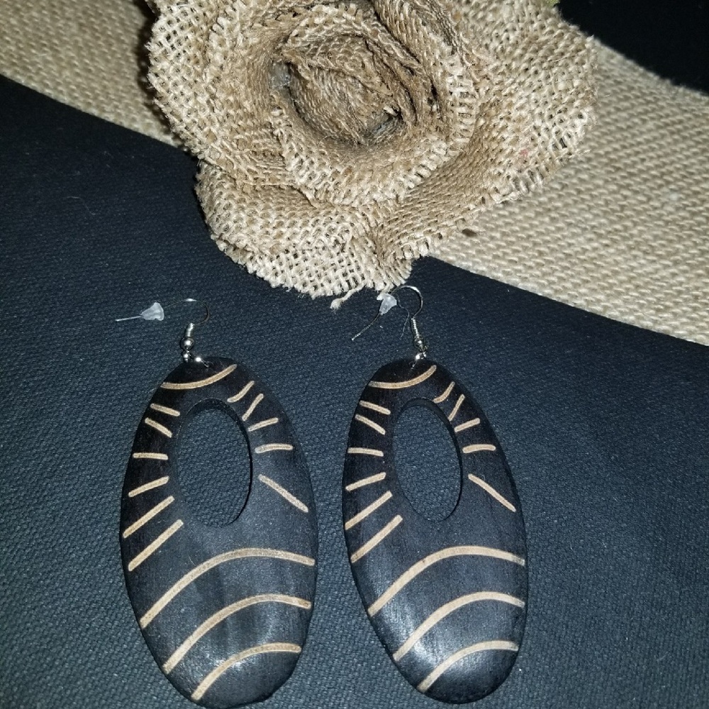 Wooden Style Earrings